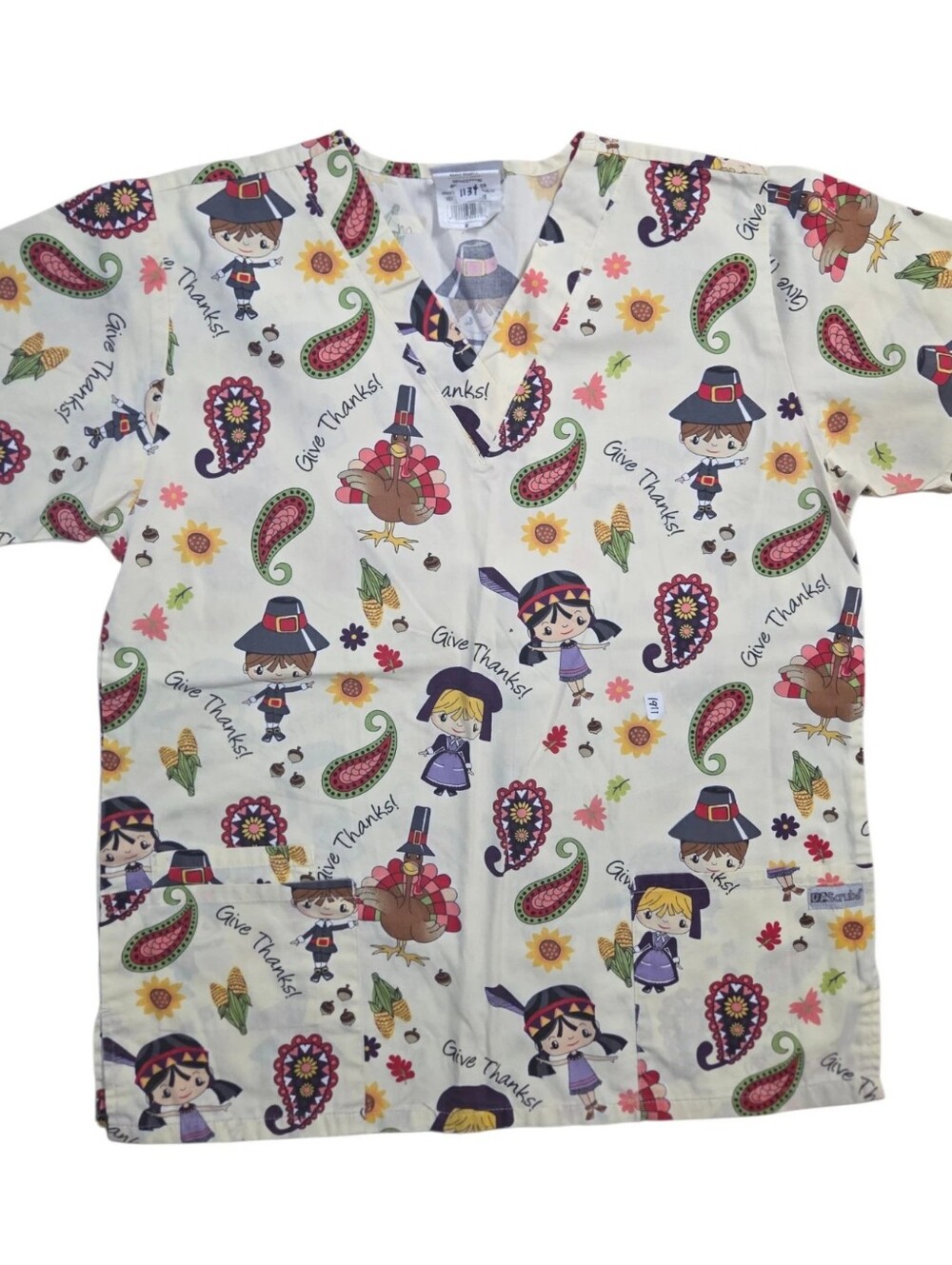 Uniform Advantage Thanksgiving Scrub Top